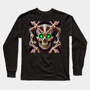 Trippy Horror Skull 17 Long Sleeve T-Shirt